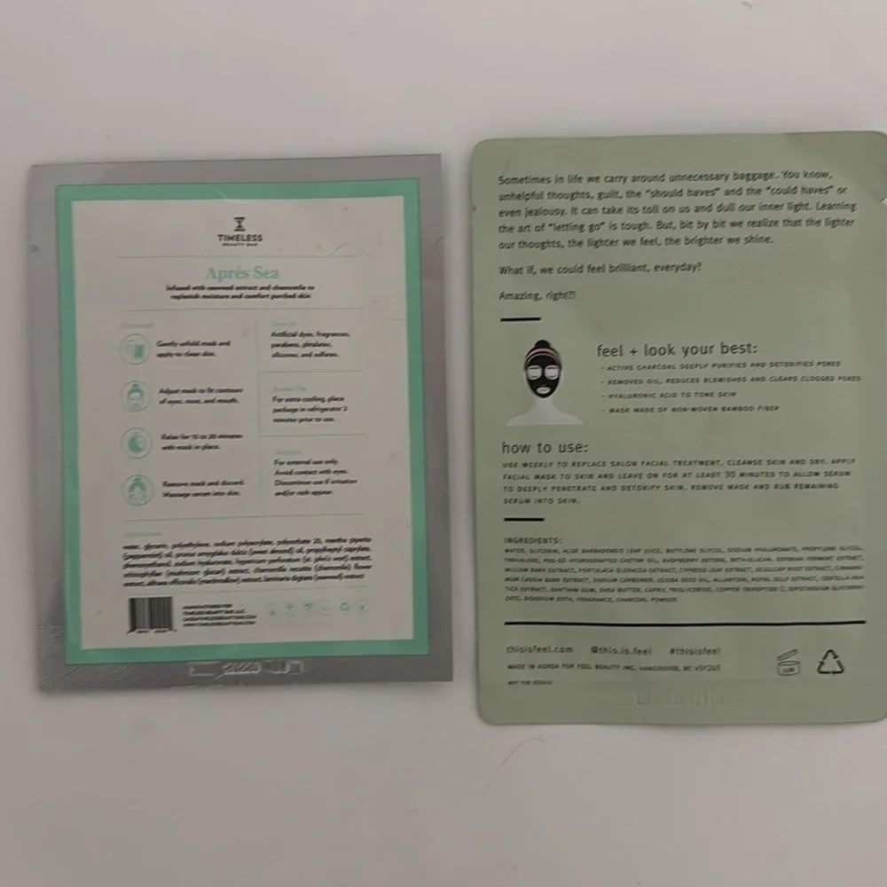 Facial mask bundle + rose quartz Gus sha sculpting stone